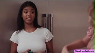 Stepdaughter Nia Nacci vigilate Dana DeArmond licks eius infectum pussy